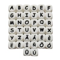 Silikonbuchstaben weiß 12mm